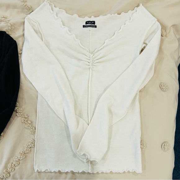 Urban Outfitters V-Neck Sweaters - Black, White, Orange, Blue - Picture 2 of 9